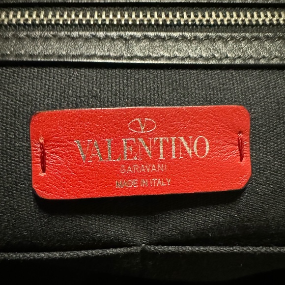 EUC VALENTINO GARAVANI X JAMIE REID APPLIQUÉ SLOGAN CLUTCH and dust bag UNISEX - Picture 7 of 14